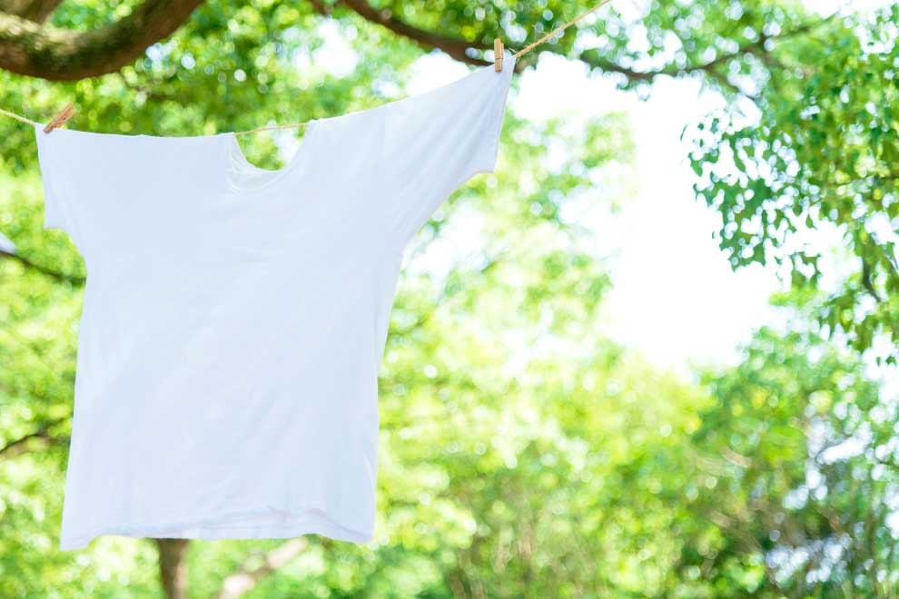 酵素と漂白剤成分が、スッキリとした白さに。